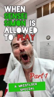 Flowing from one technique to another is really important. Here you can see Sensei Simon practicing wrist locks. If you want to come try it DM us